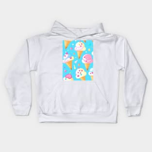 Delicious Creamy Ice Cream Cone Kids Hoodie